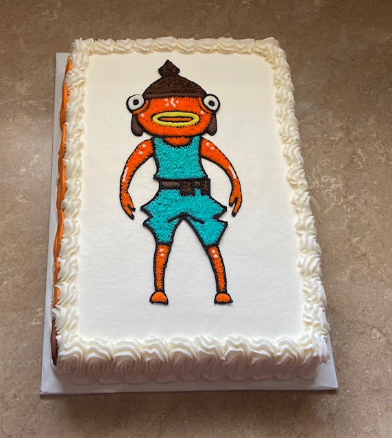 fish fortnite cake